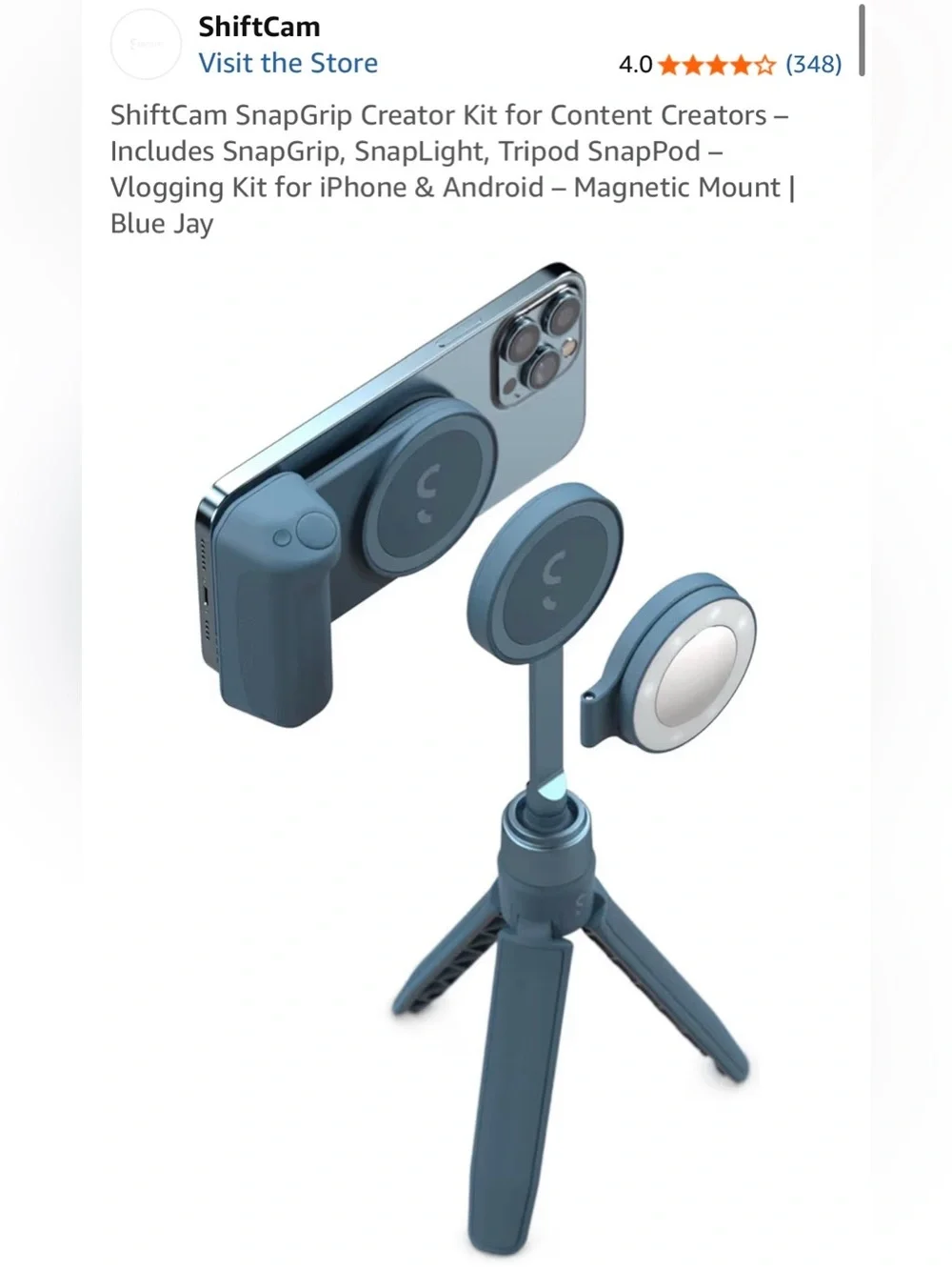 SnapGrip Camera MagSafe-Compatible Phone Accessories Kit — Pink